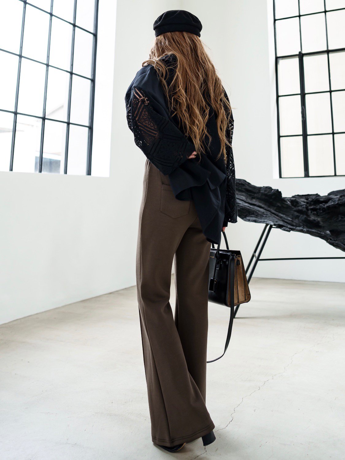 Jersey flare bottom