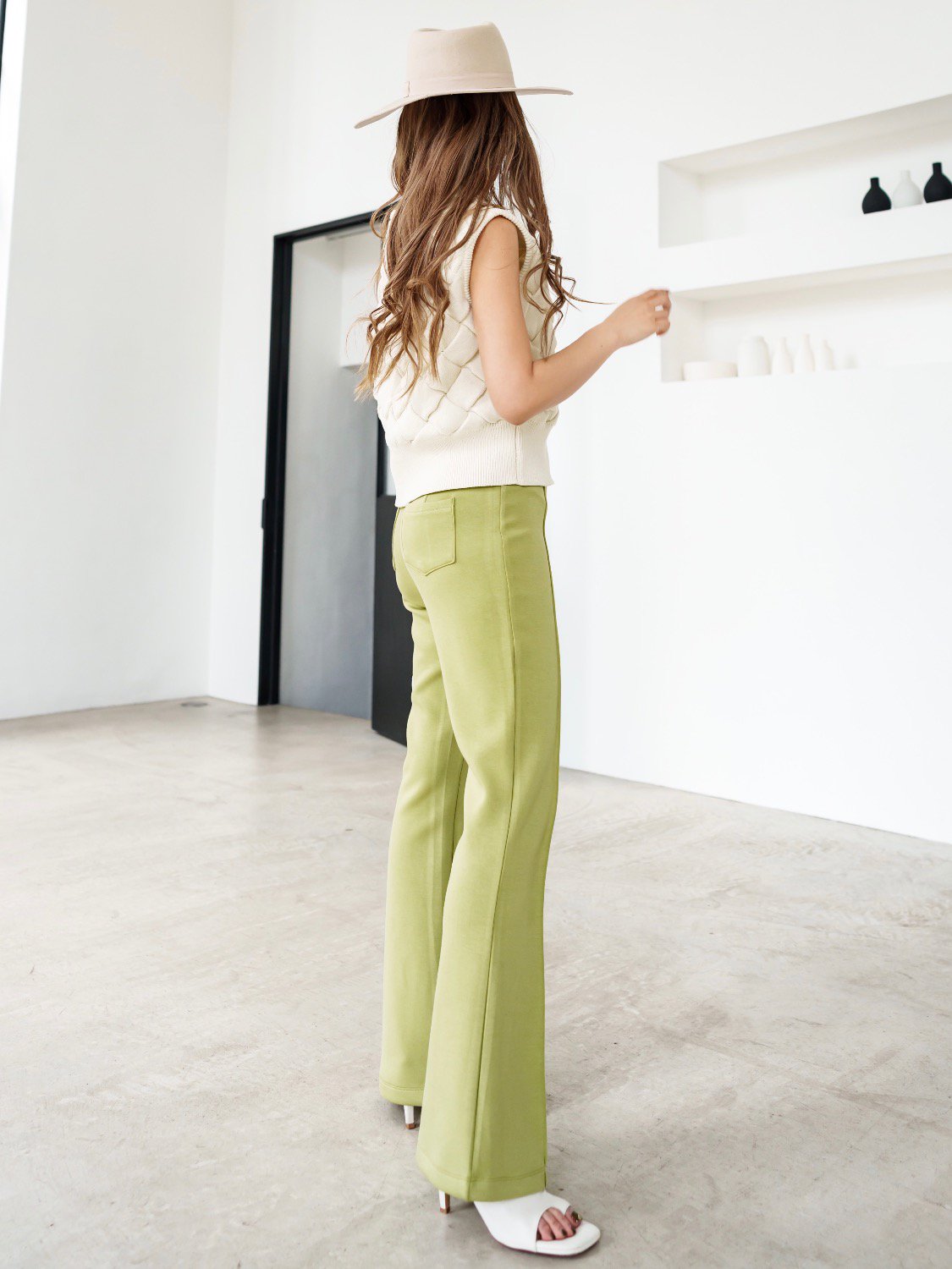 Jersey flare bottom