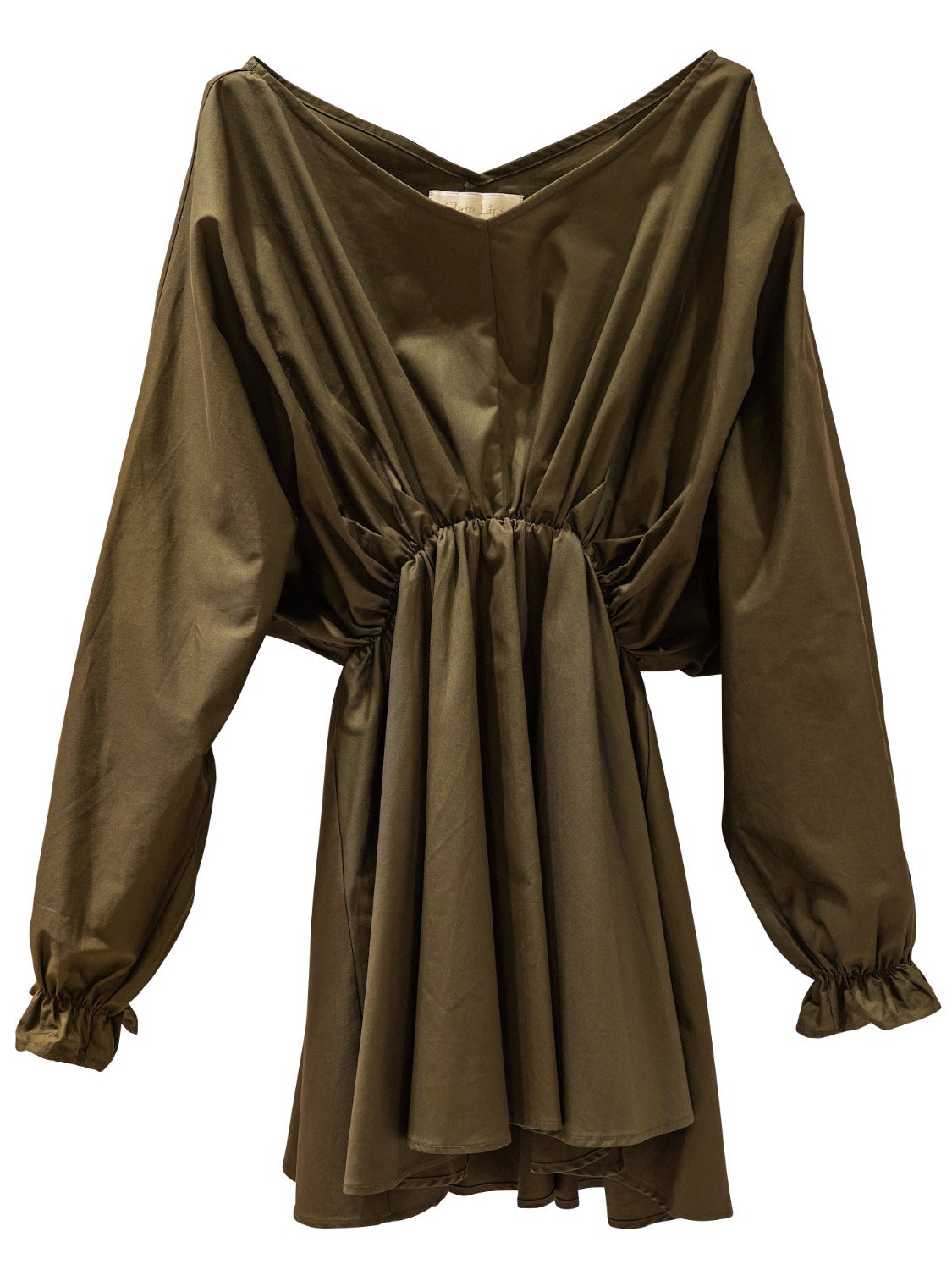 Gathered waist shirt