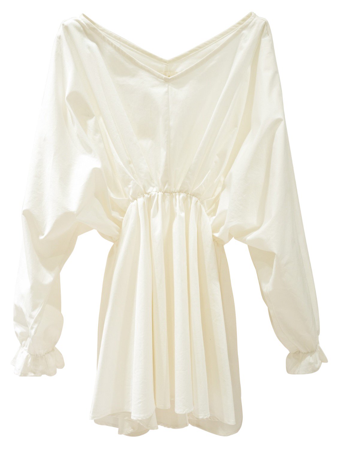 Gathered waist shirt
