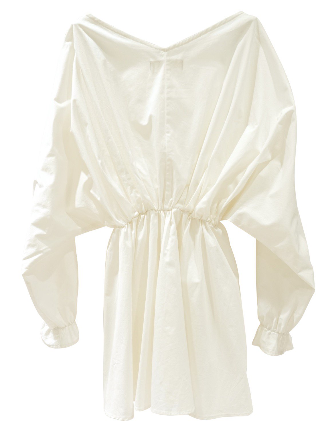 Gathered waist shirt