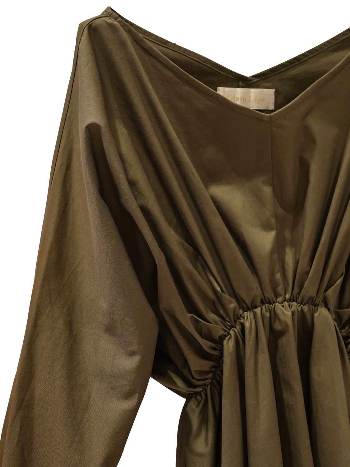 Gathered waist shirt