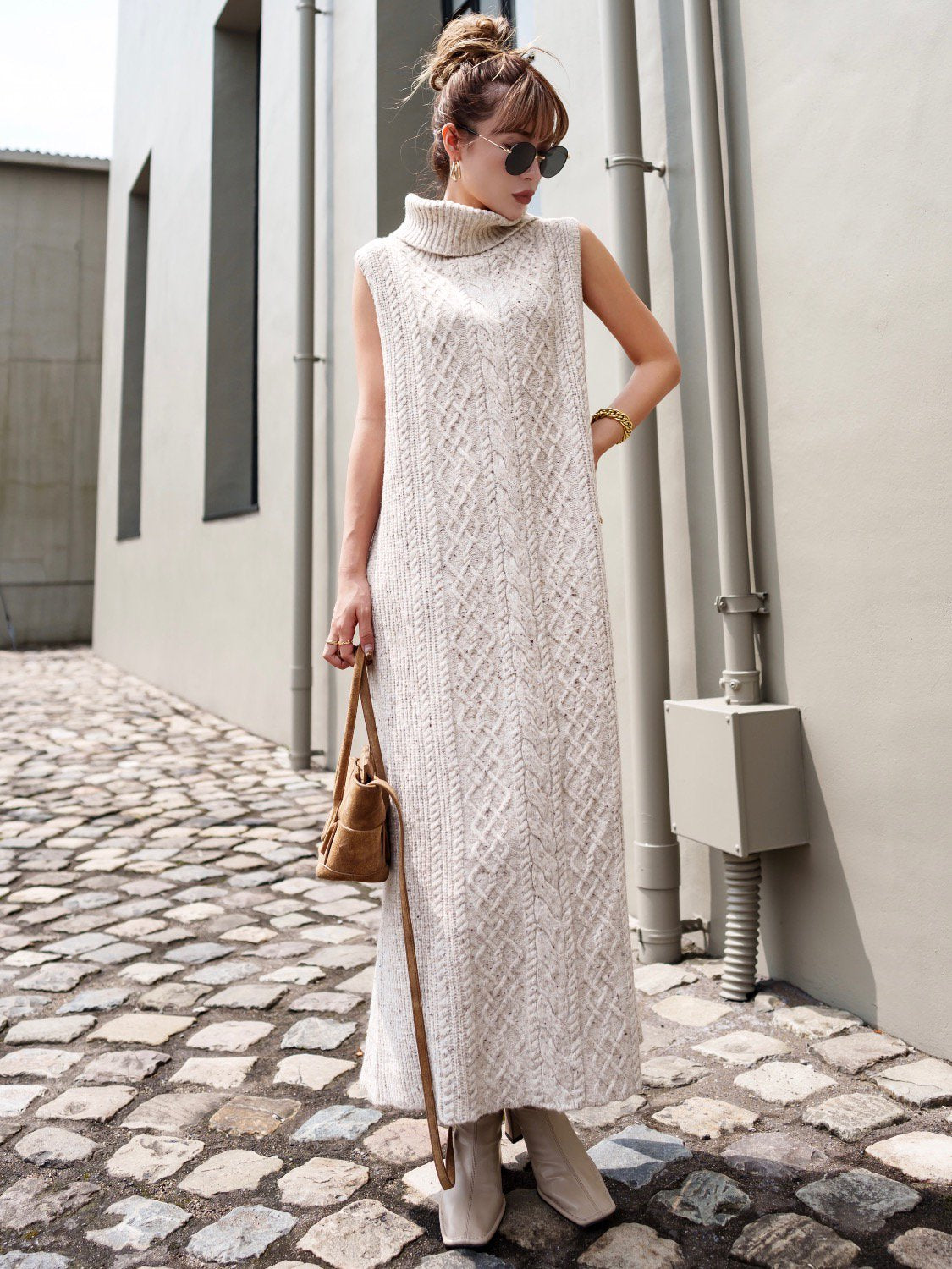 MIX-color ケーブル ワンピース