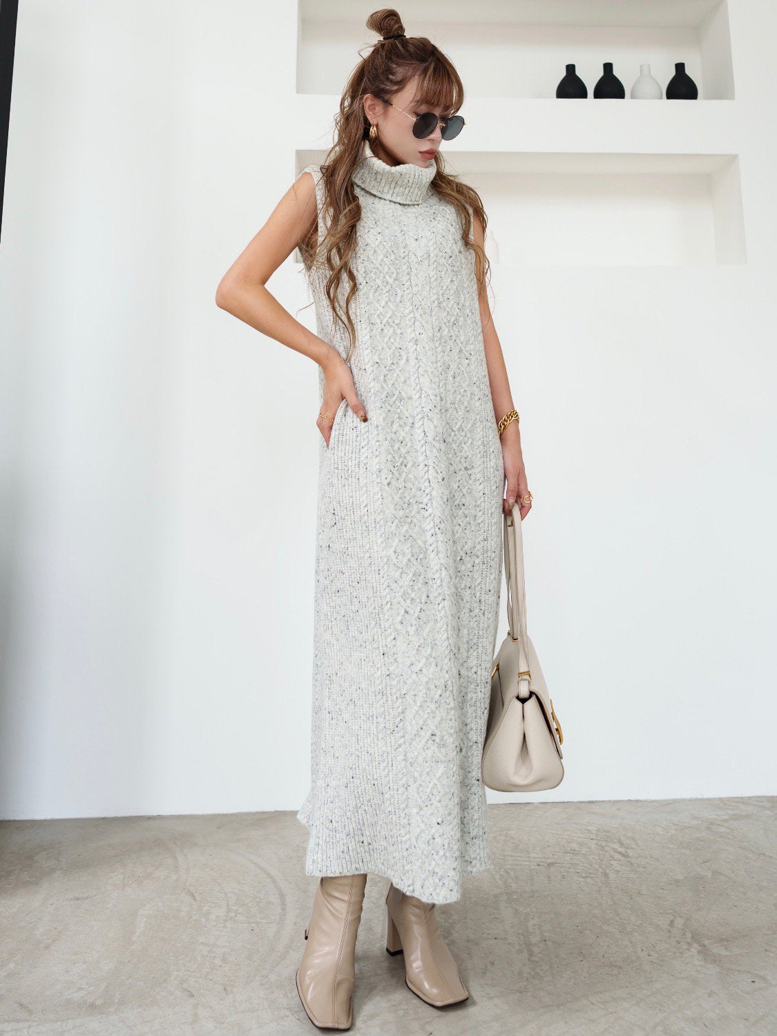 MIX-color ケーブル ワンピース