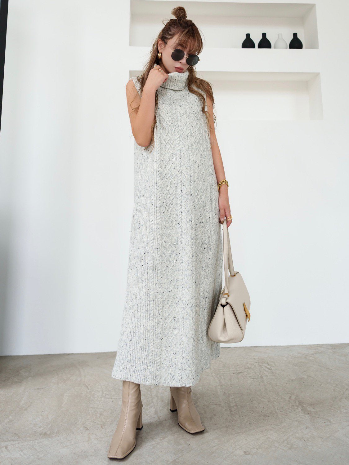 MIX-color ケーブル ワンピース