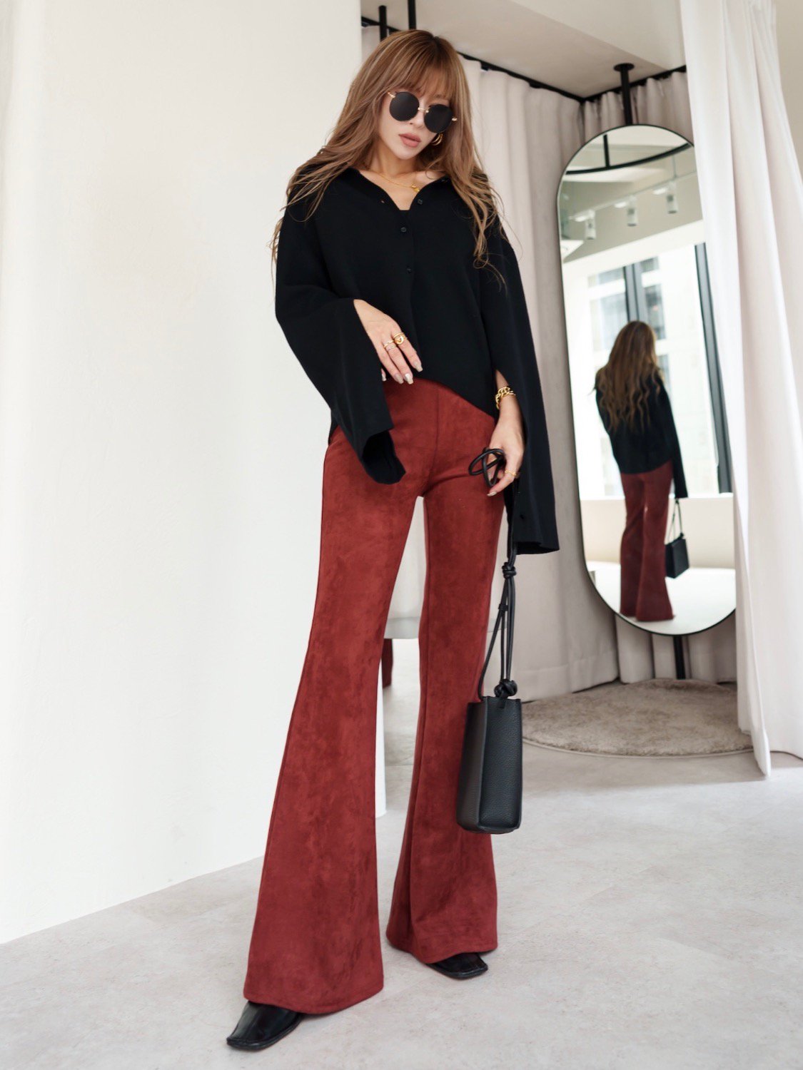 ミラノリブ Knit シャツ