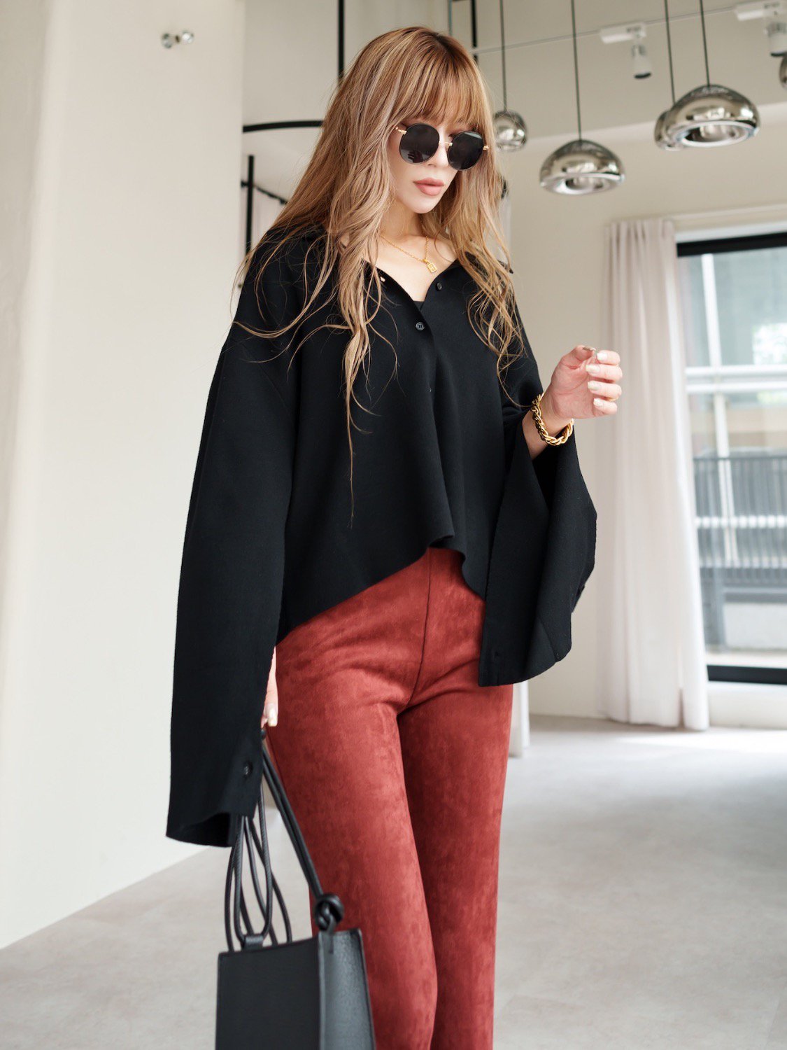 ミラノリブ Knit シャツ