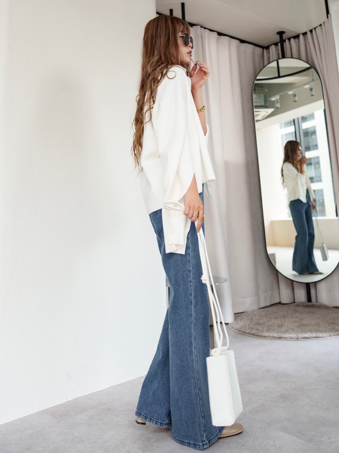 ミラノリブ Knit シャツ