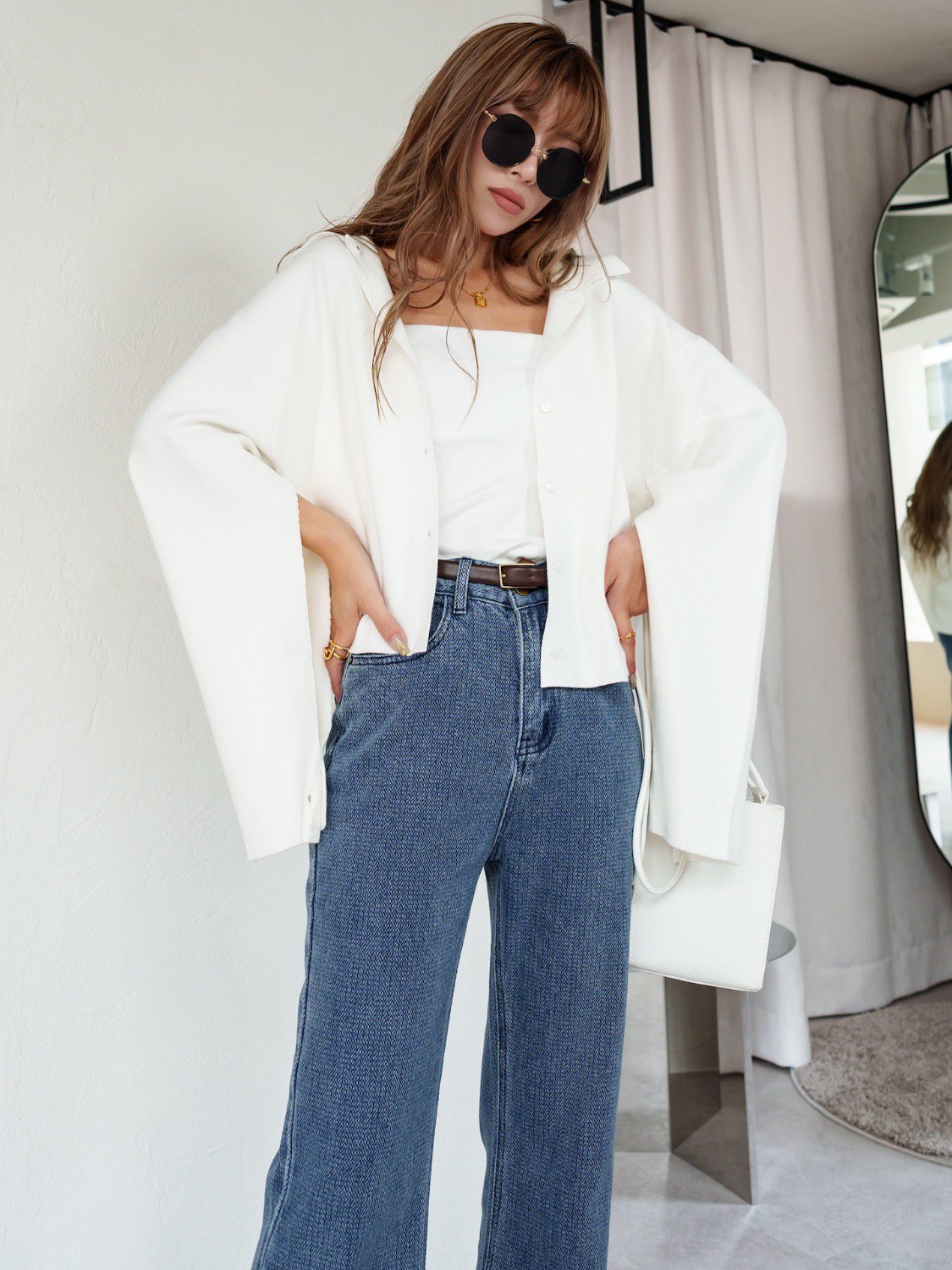 ミラノリブ Knit シャツ