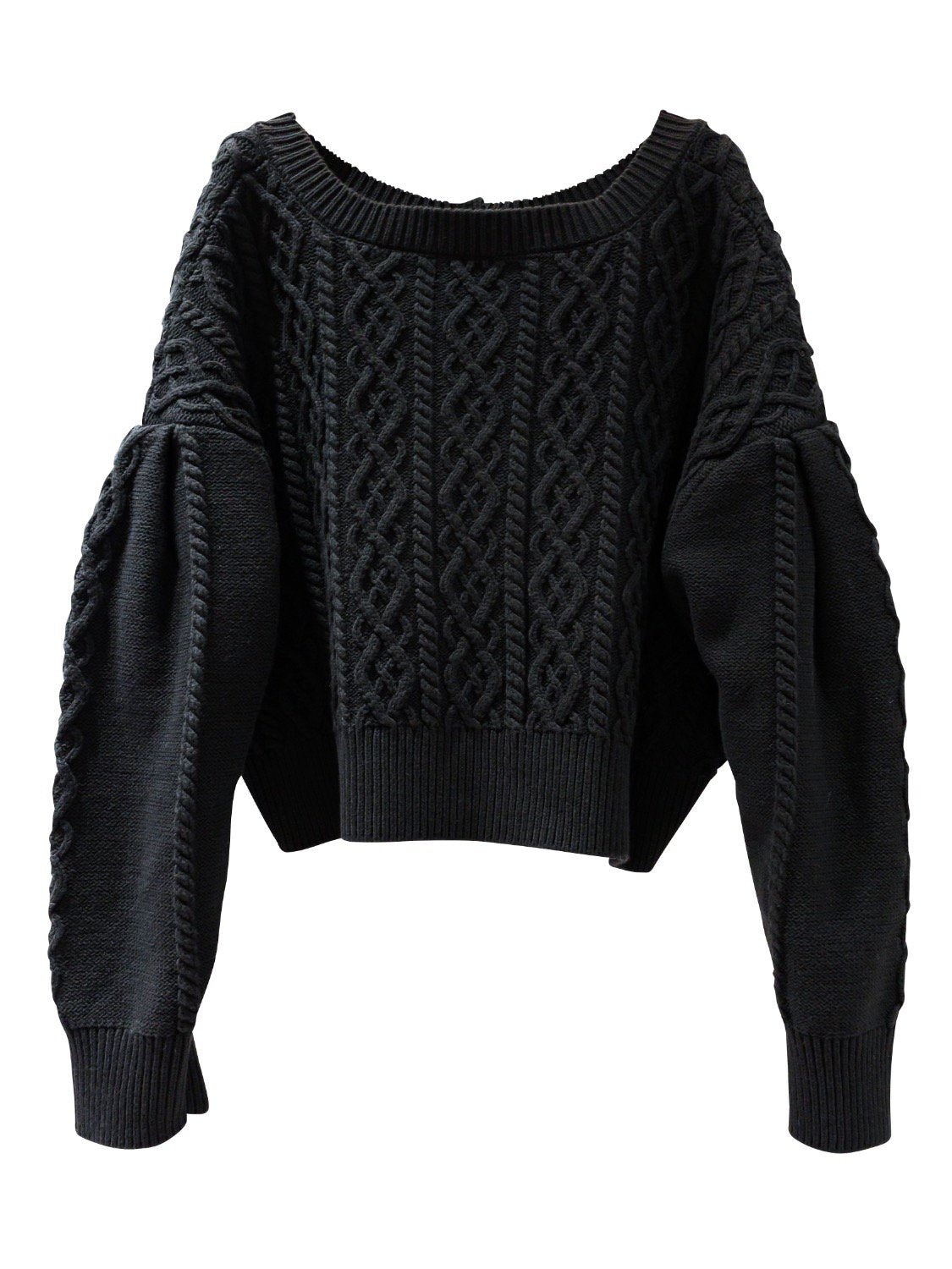 2way ケーブル カーディガン