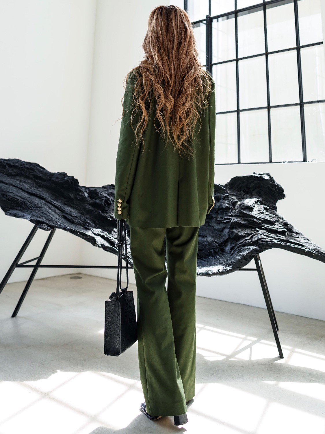 Over double-breasted jacket