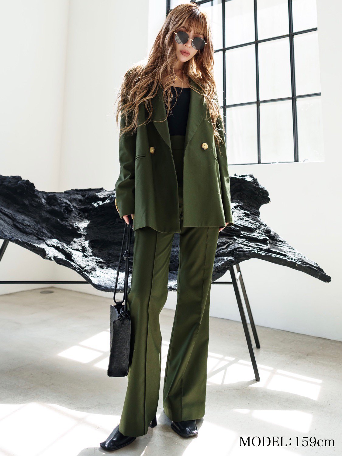 Over double-breasted jacket