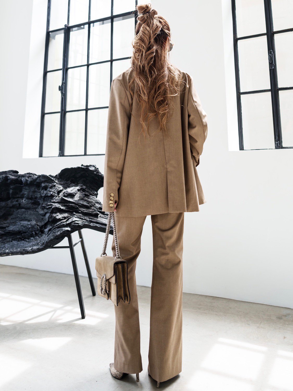 Over double-breasted jacket