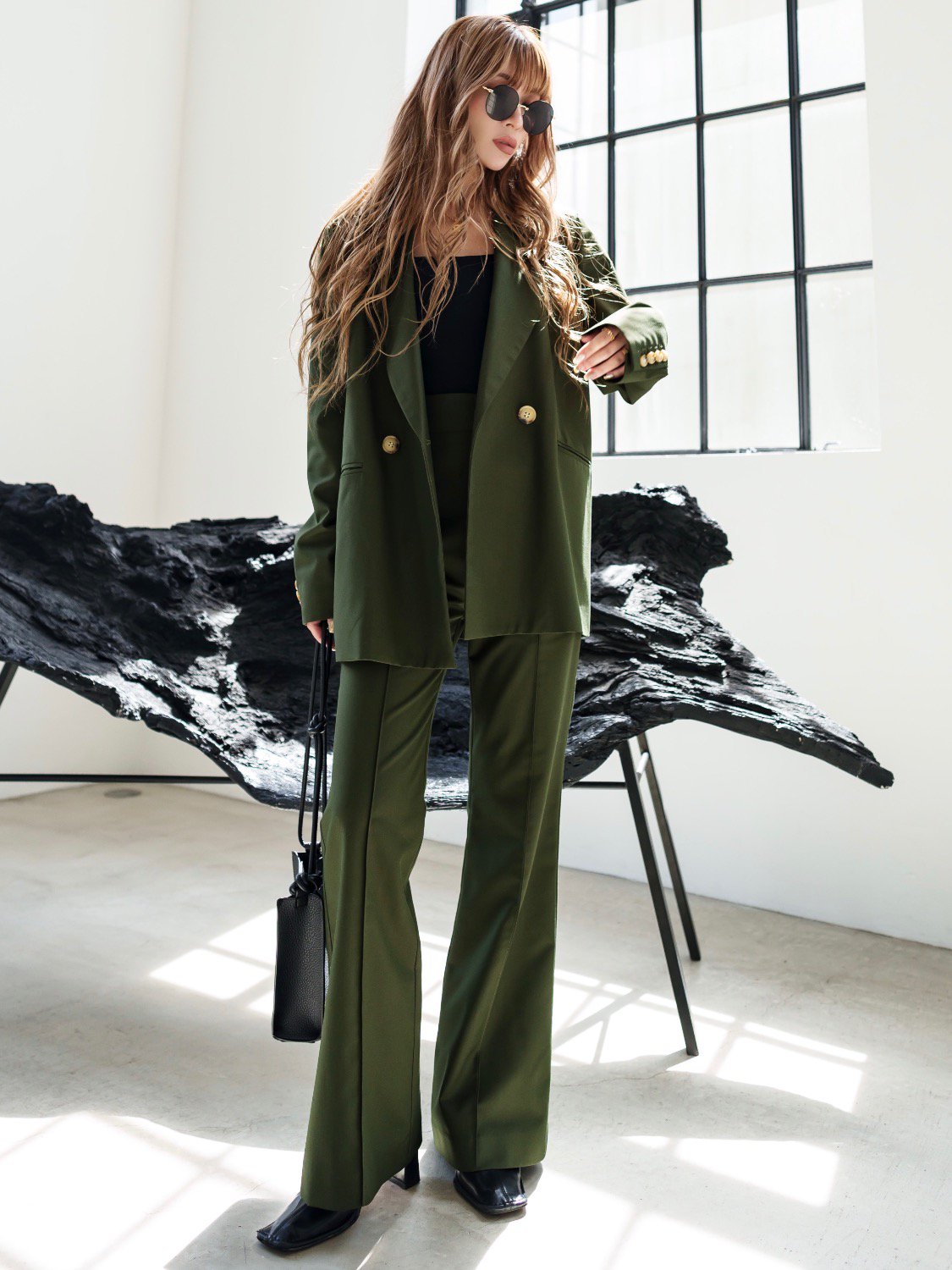 Over double-breasted jacket