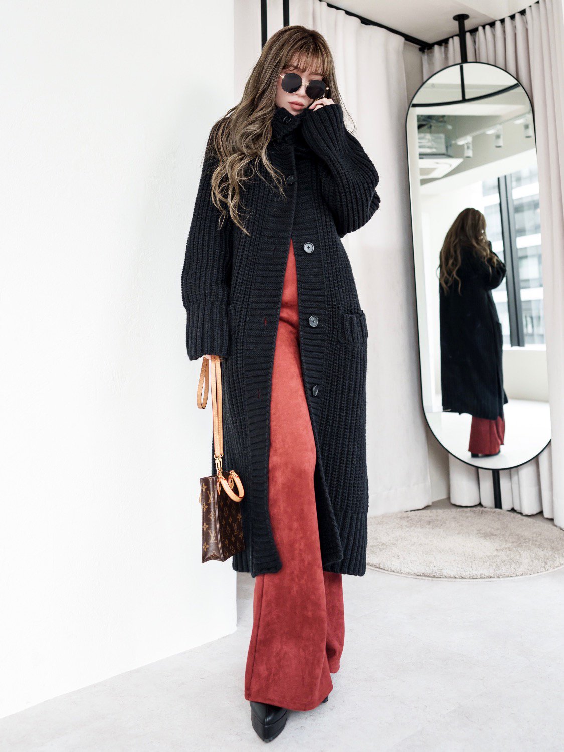 オフタートル Knit カーディガン