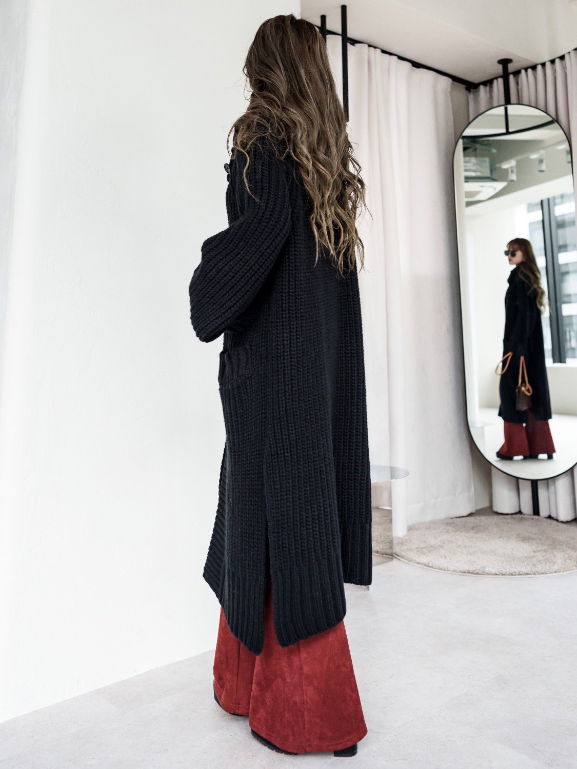 オフタートル Knit カーディガン