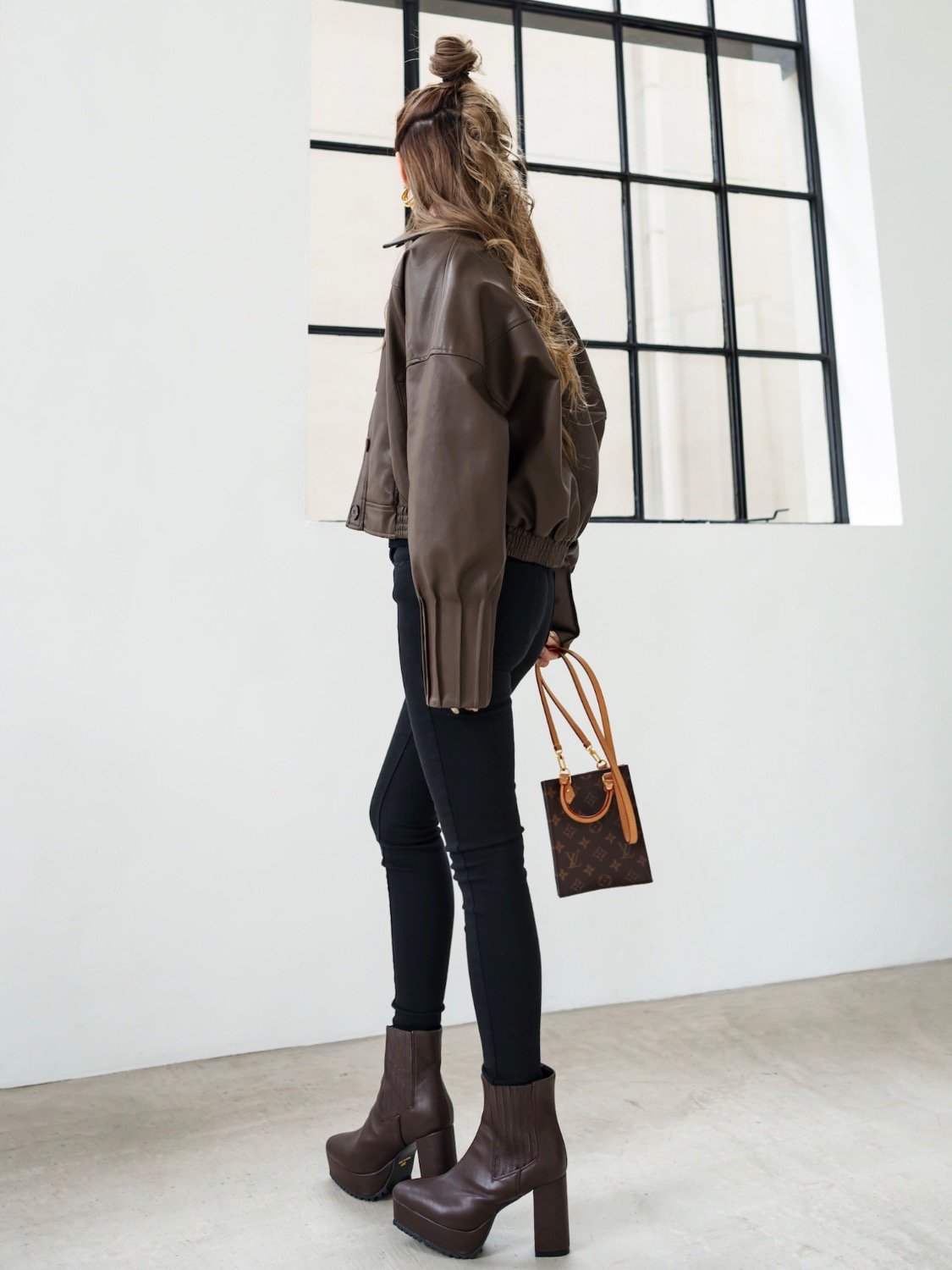 Eco-leather side gore short boots