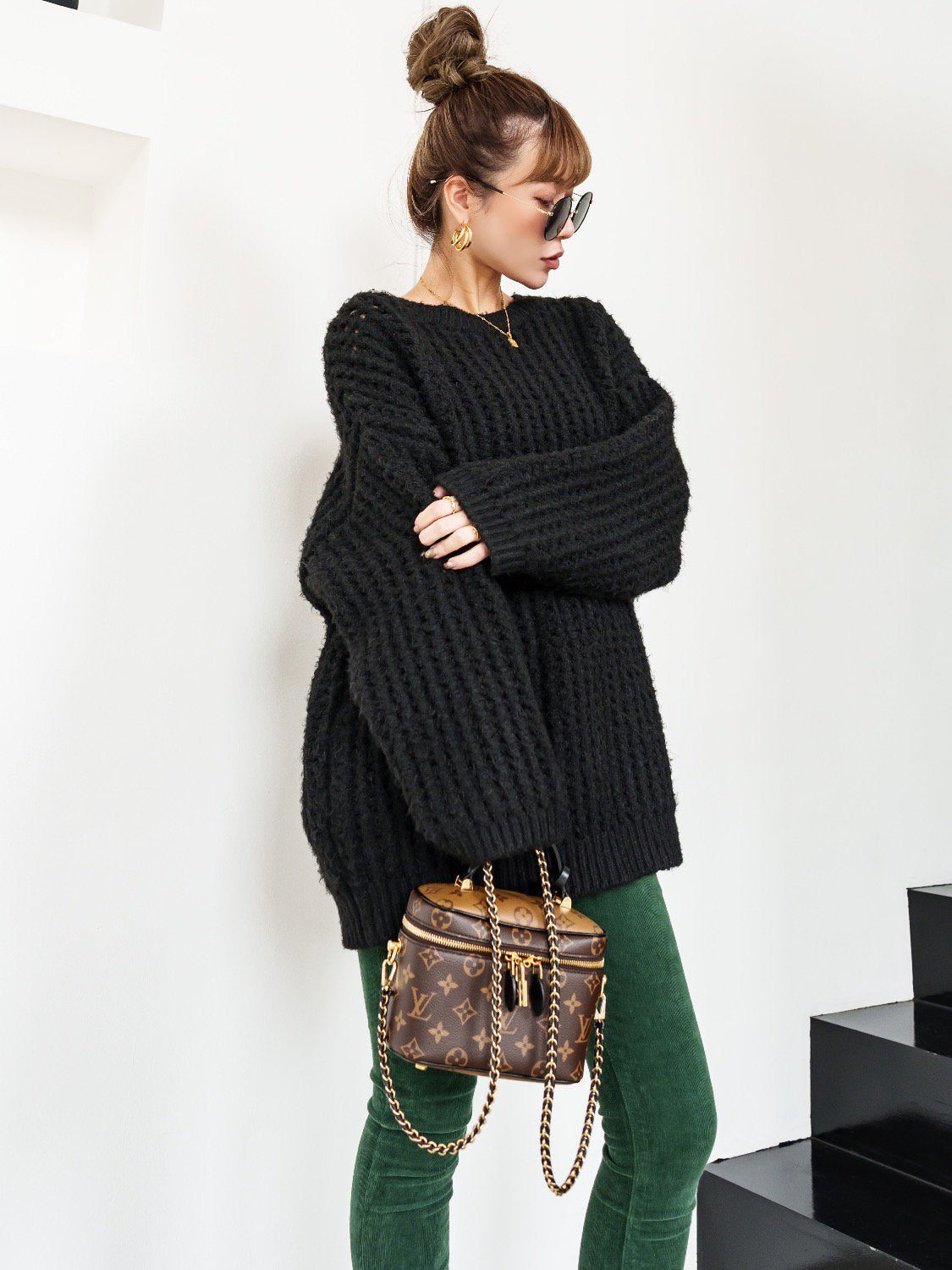 メッシュ Knit プルオーバー