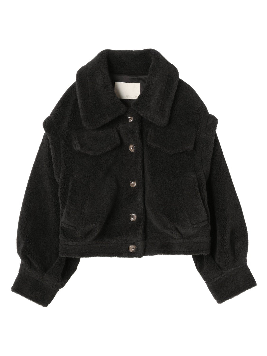 Wide collar boa coat