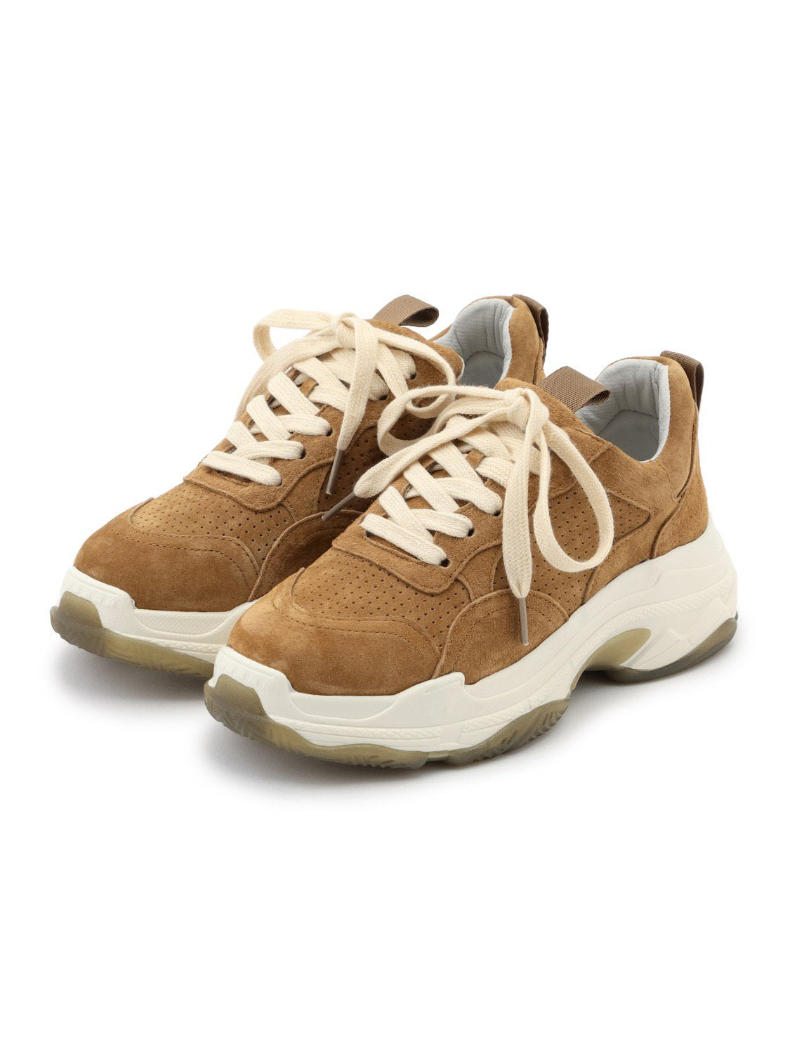 Nuance-color leather sneakers