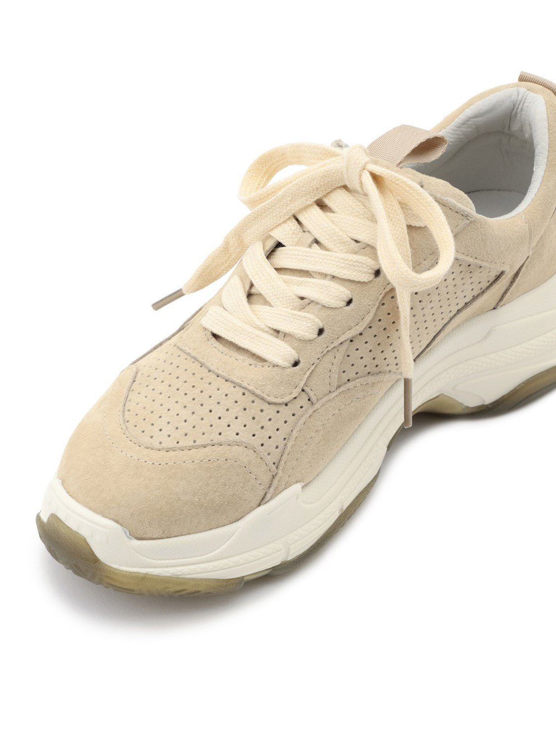 Nuance-color leather sneakers