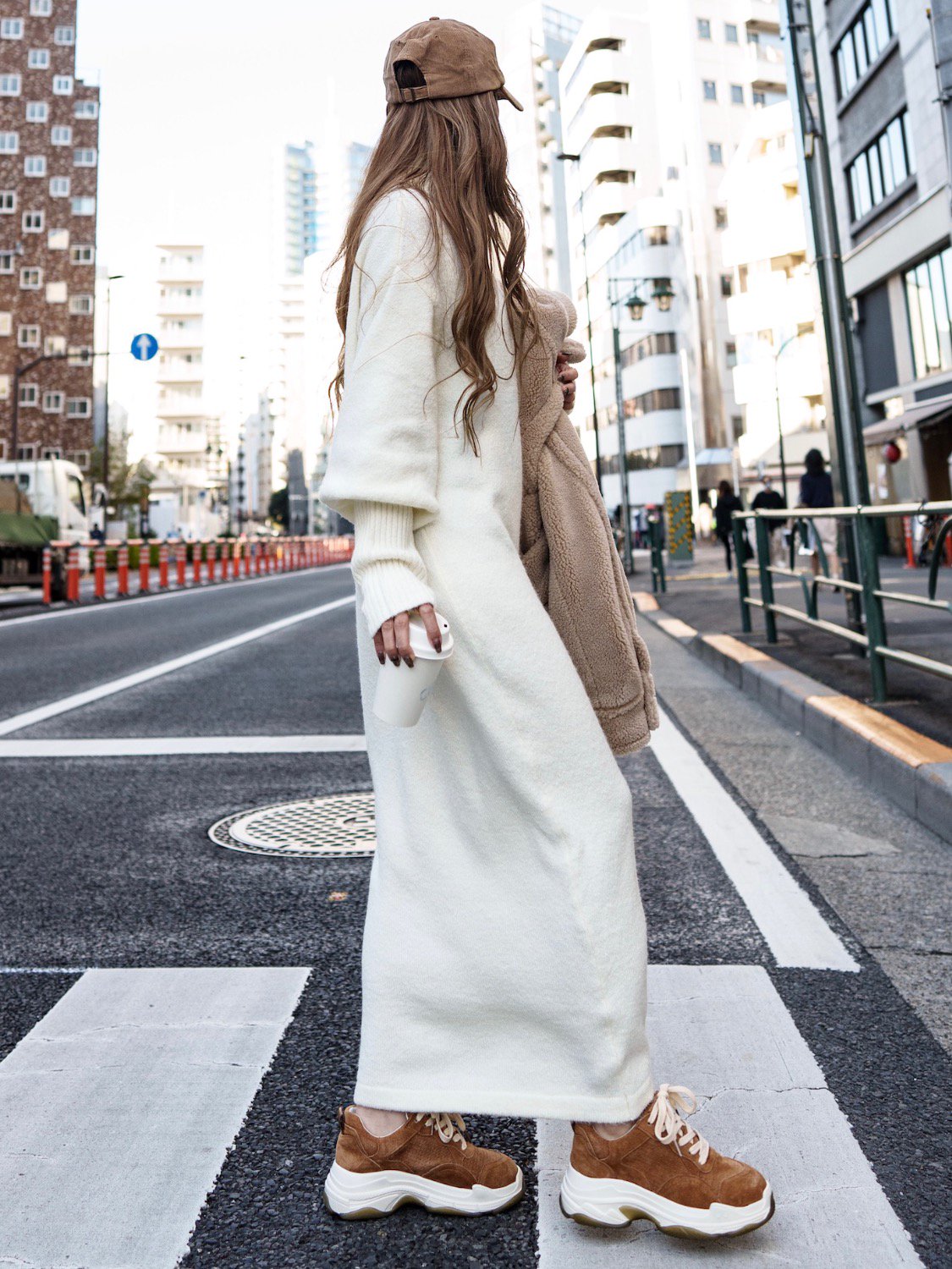 Nuance-color レザー スニーカー