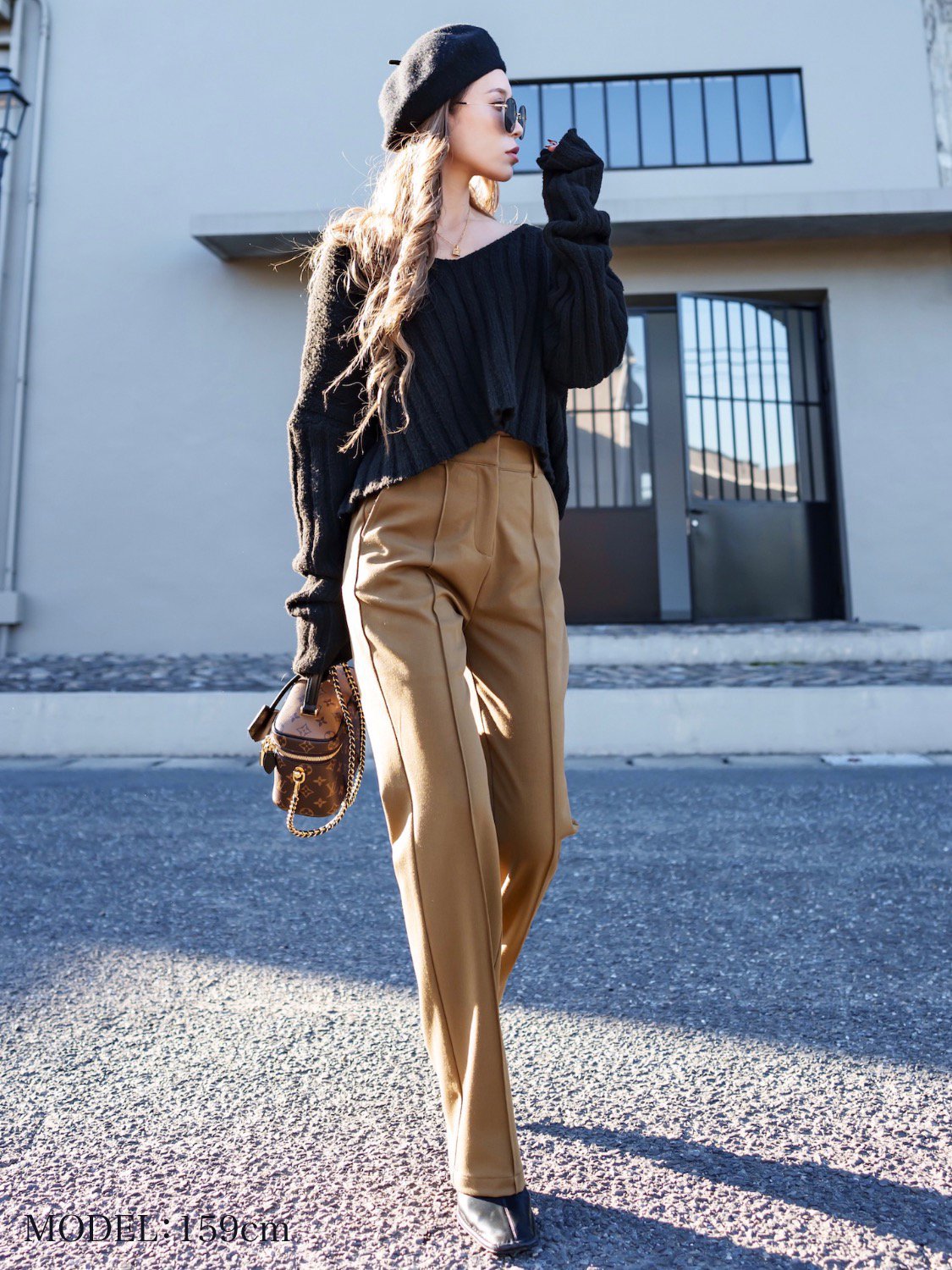 Center seam straight pants