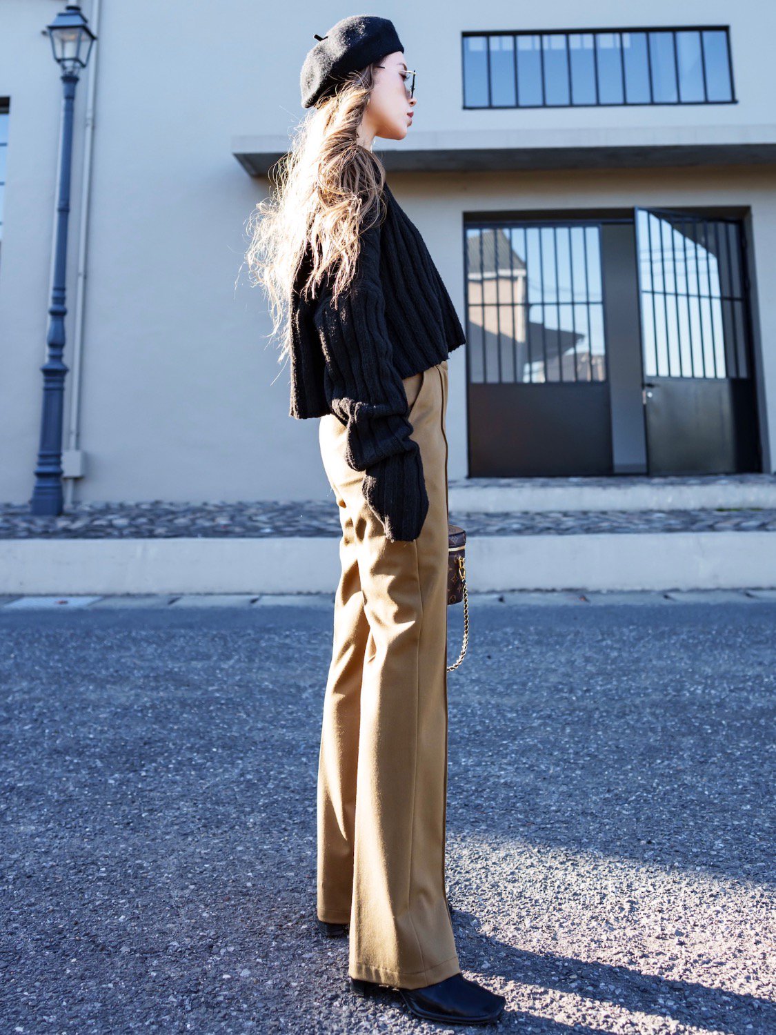 Center seam straight pants