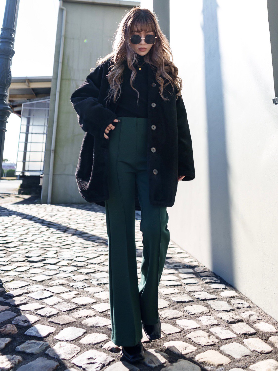 MODEL:159cm<br>COLOR:ブラック