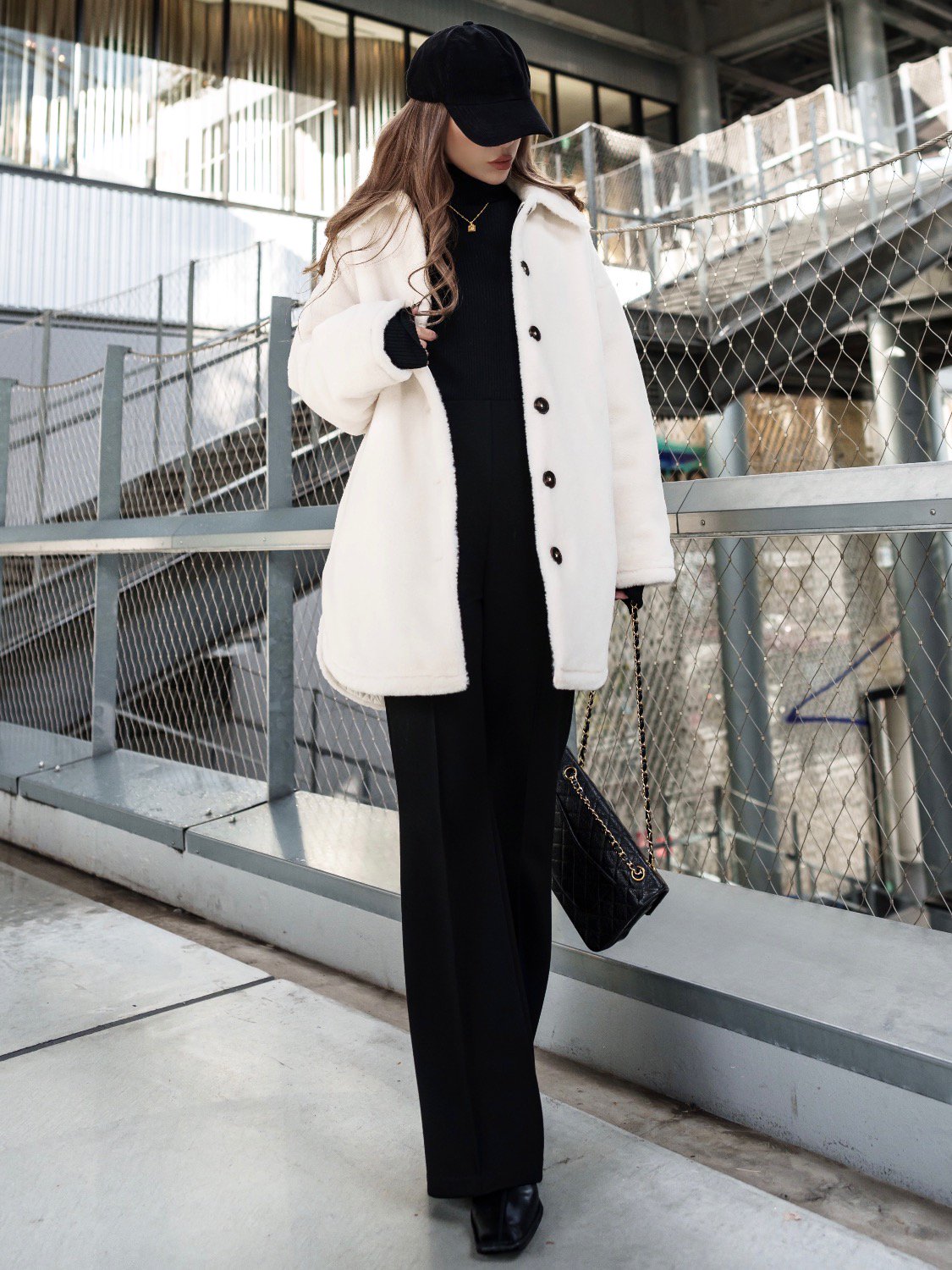 リバーシブル Boa キルティング コート