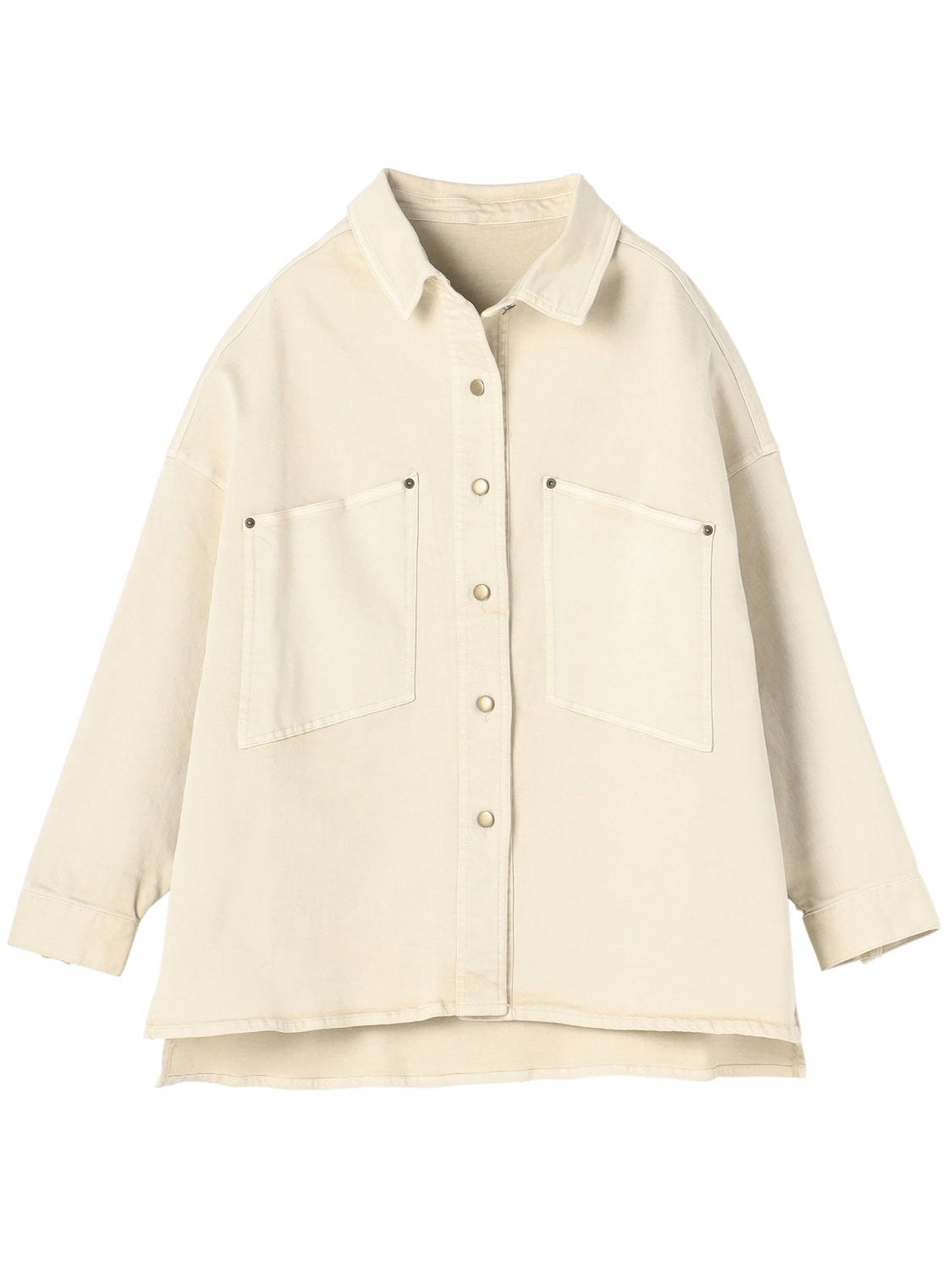 Vintage-dyed denim jacket