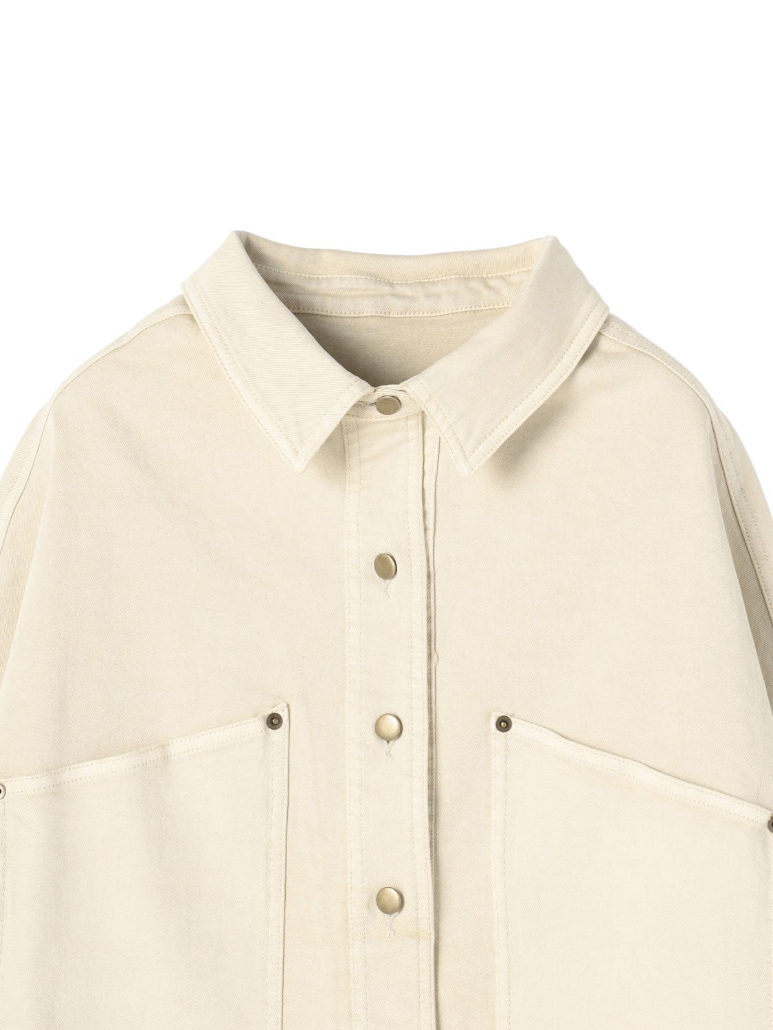 Vintage-dyed denim jacket