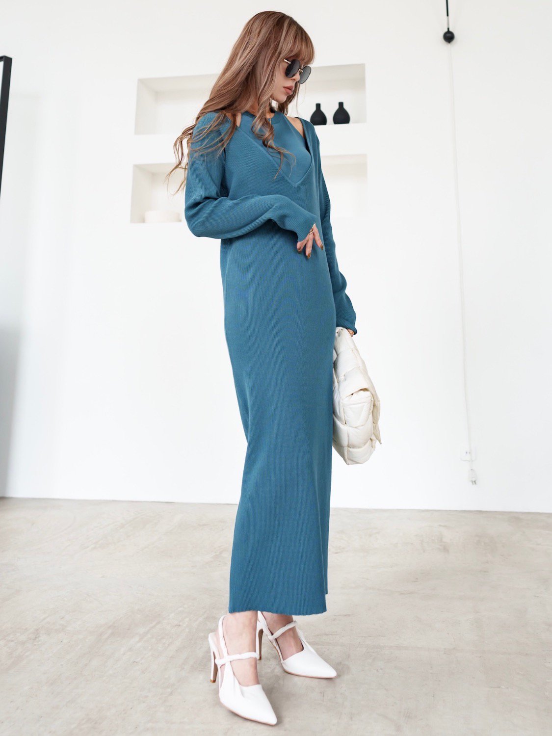 アメリカンスリーブ レイヤード OP