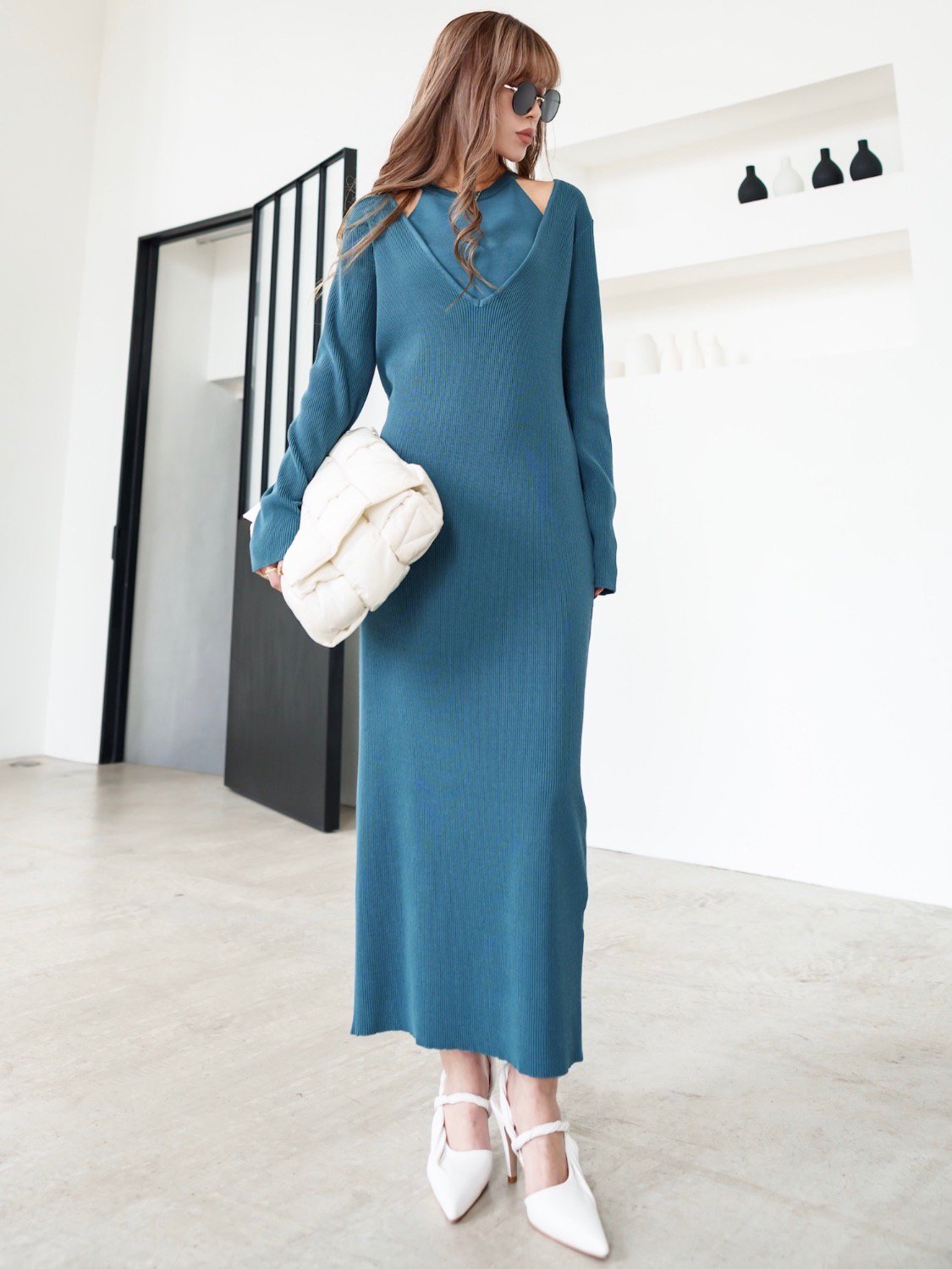 アメリカンスリーブ レイヤード OP