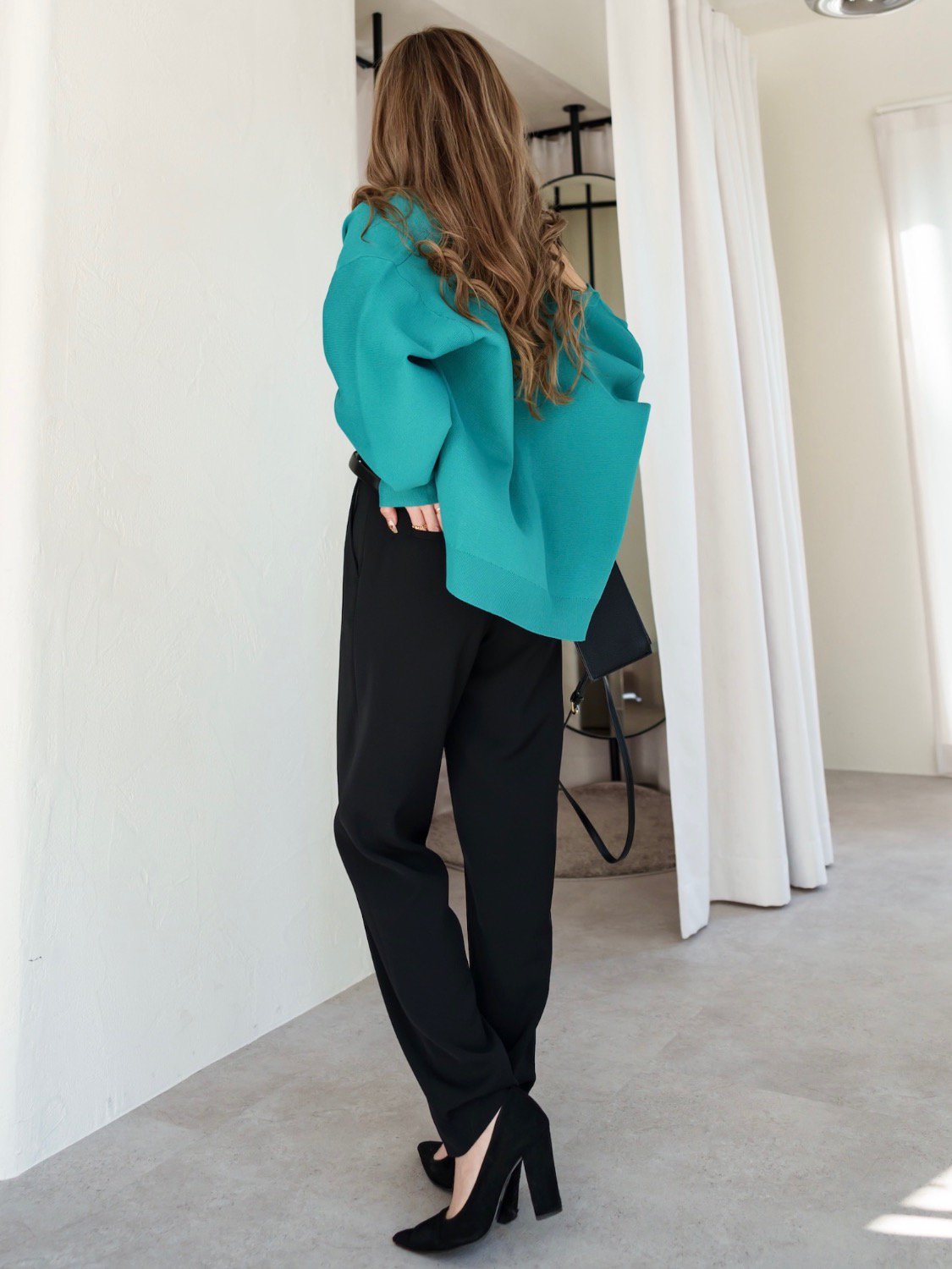 Center-seam テーパードパンツ