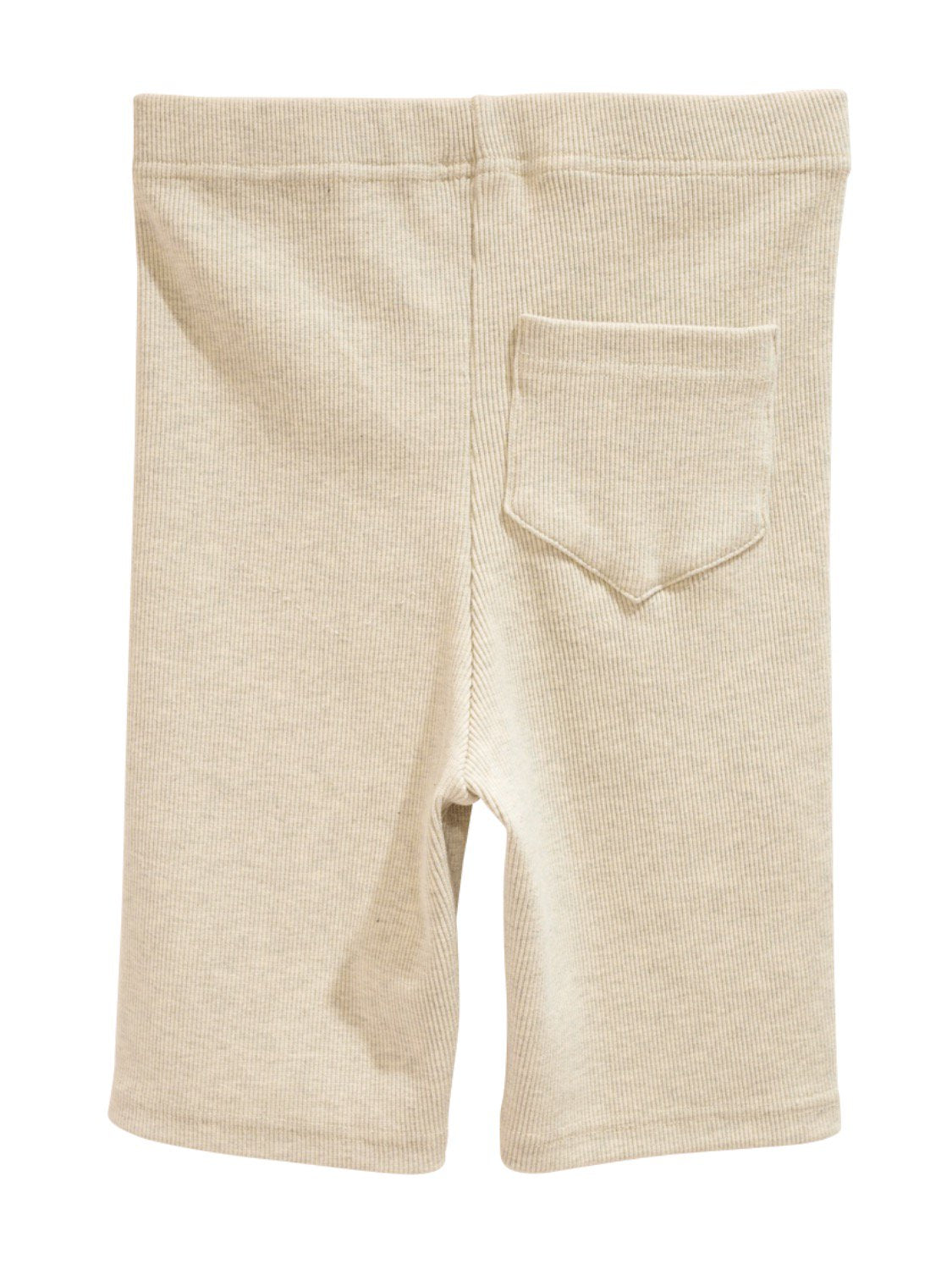 Basic ribbed half leggings