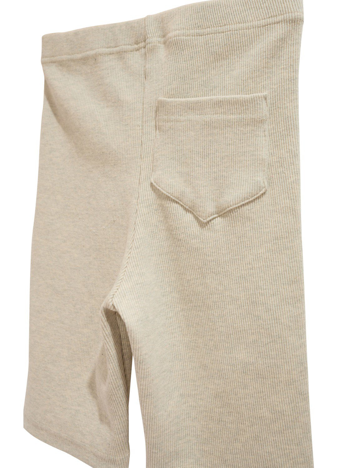 Basic ribbed half leggings