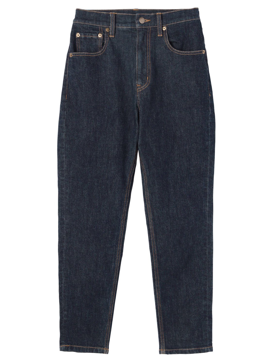 Tapered High-rise Denim