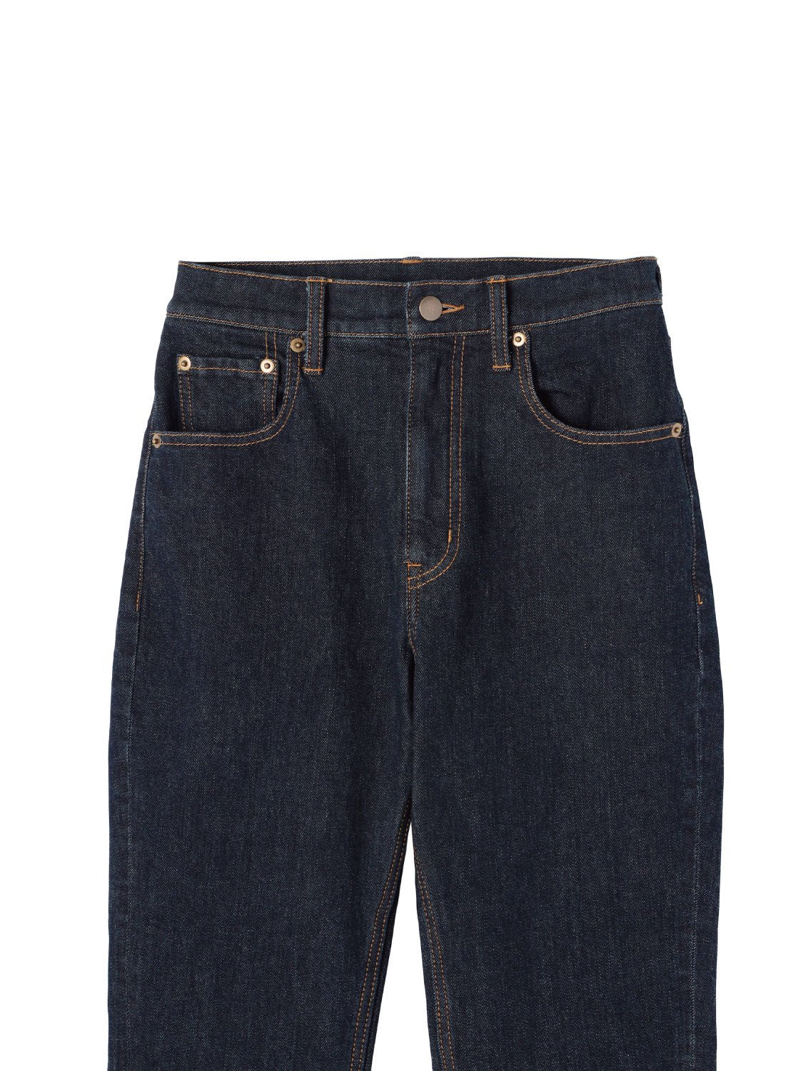Tapered High-rise Denim