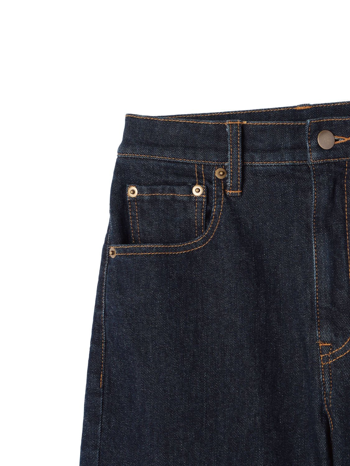 Tapered High-rise Denim