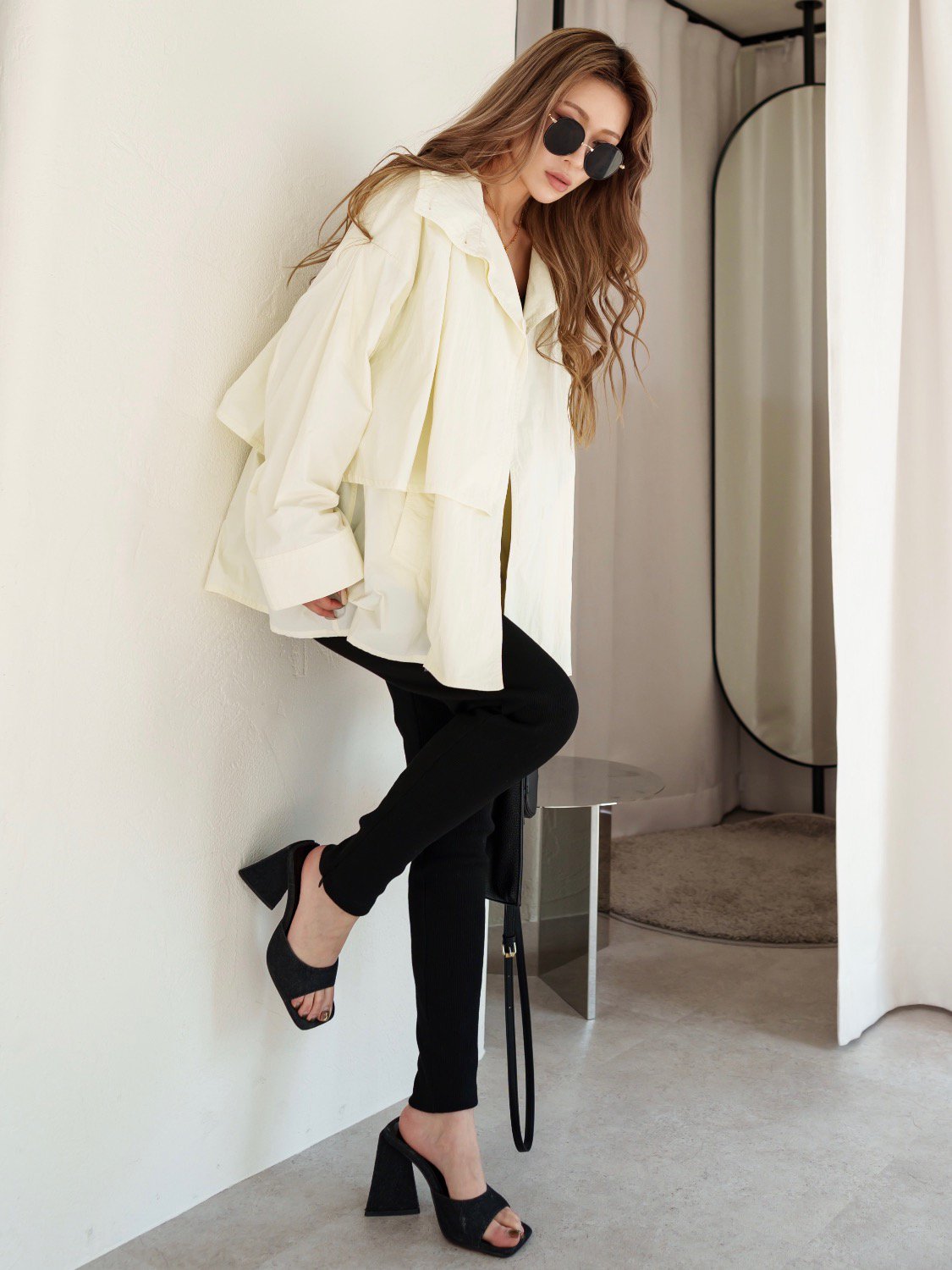 トレンチライク タフタ Jacket