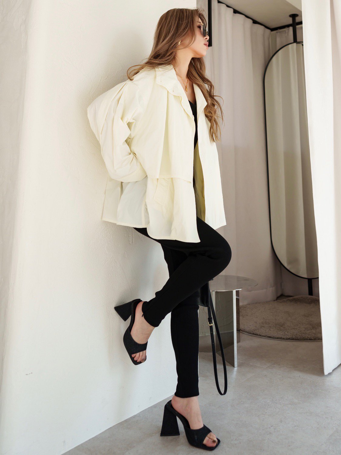 トレンチライク タフタ Jacket