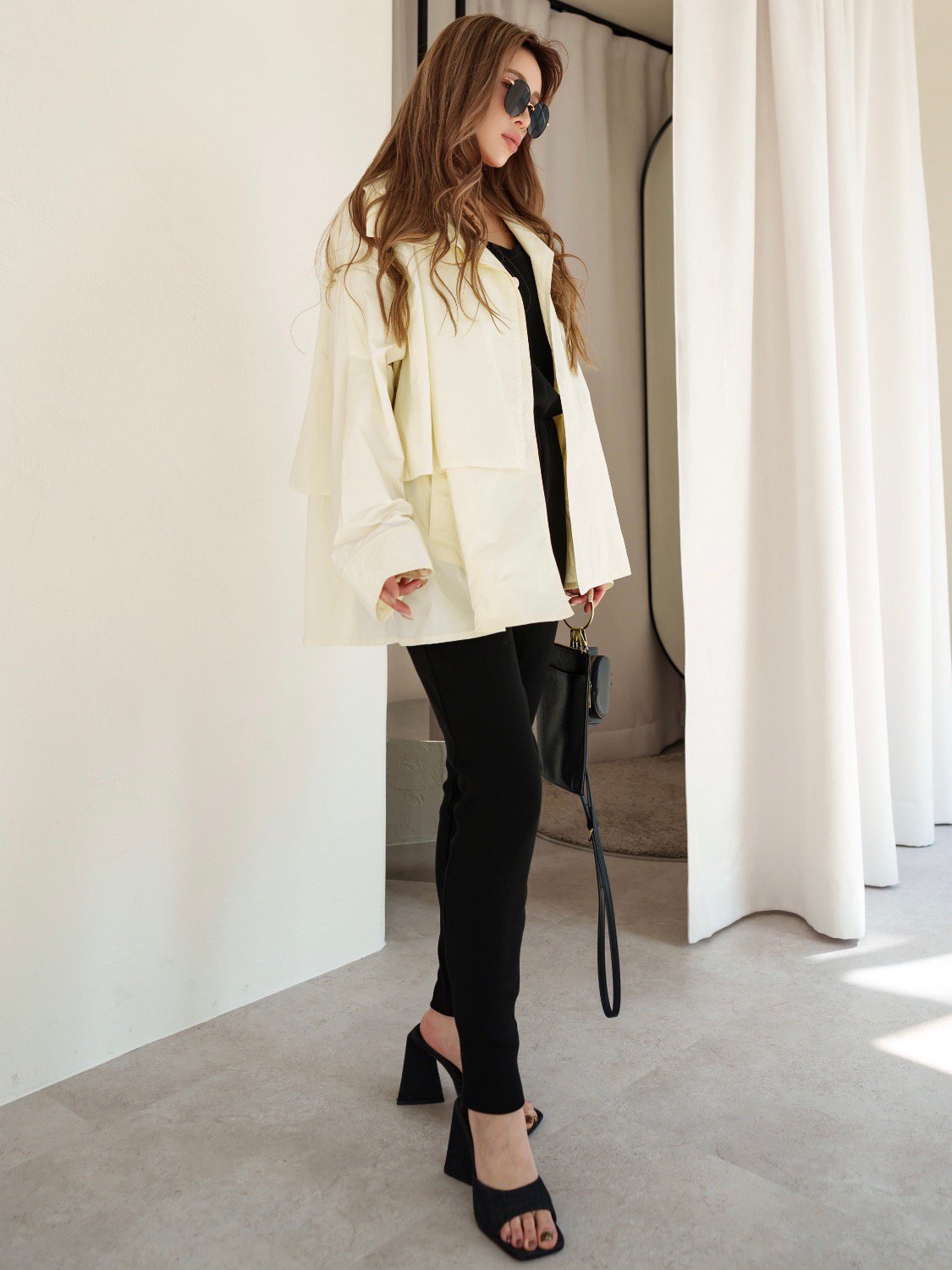 トレンチライク タフタ Jacket