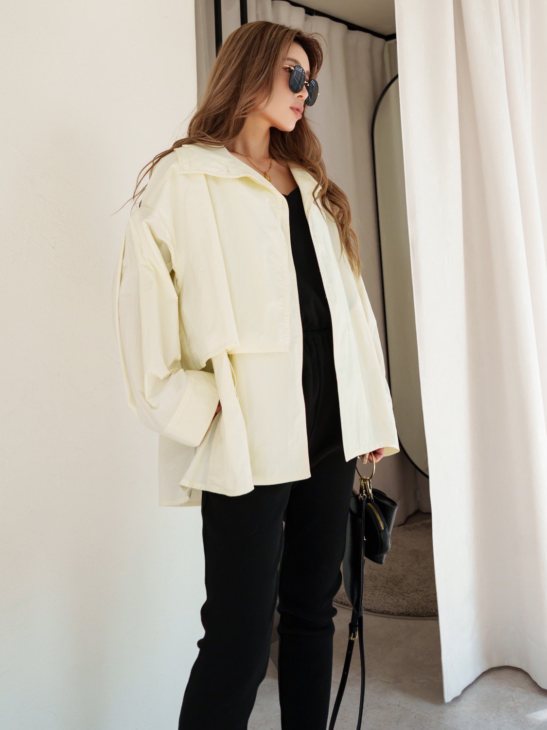 トレンチライク タフタ Jacket