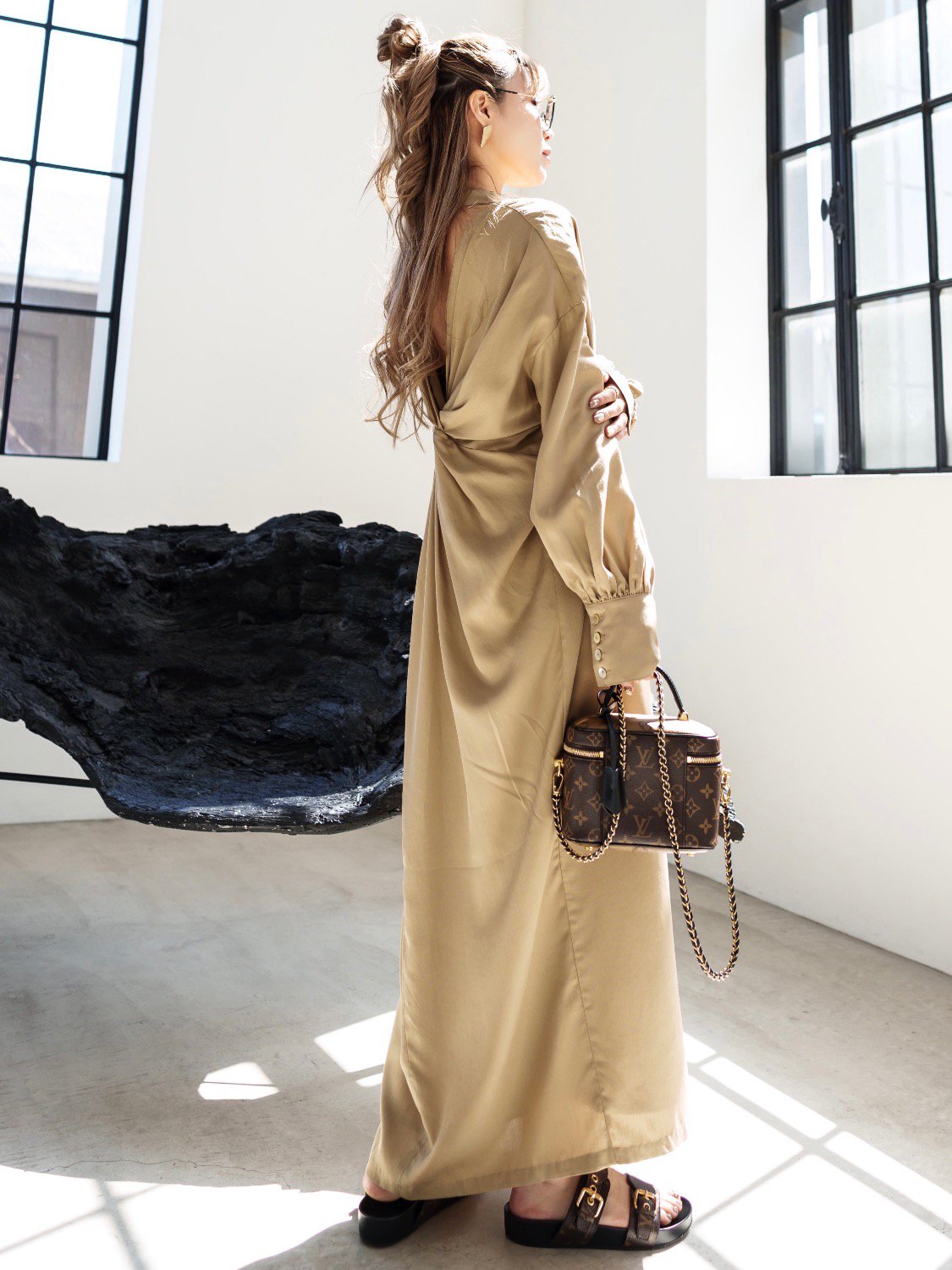 バックツイスト シャツ One-piece