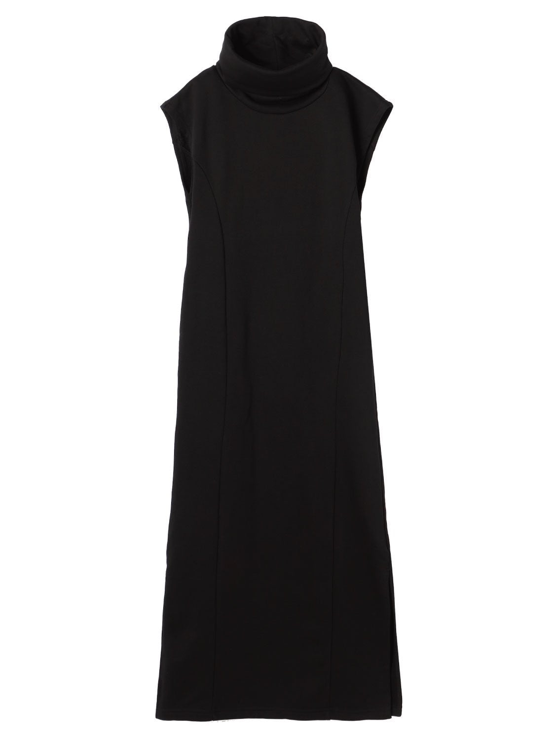 Off-turtleneck sweatshirt One-piece