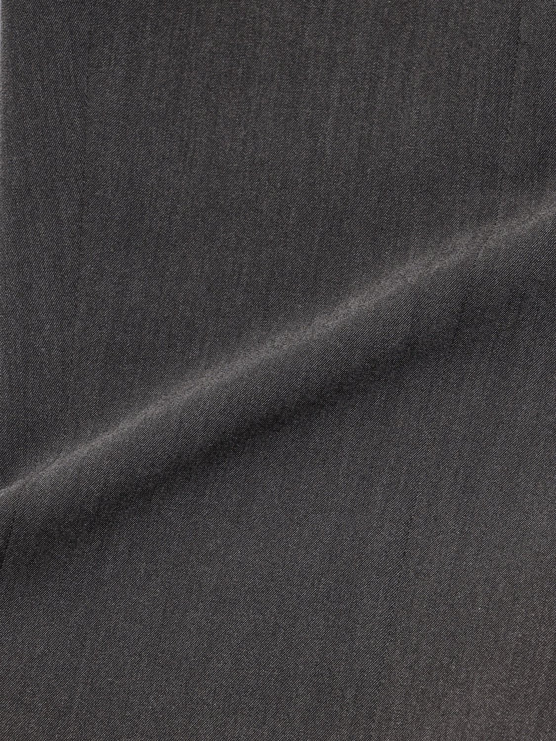 Stitched semi-flared pants
