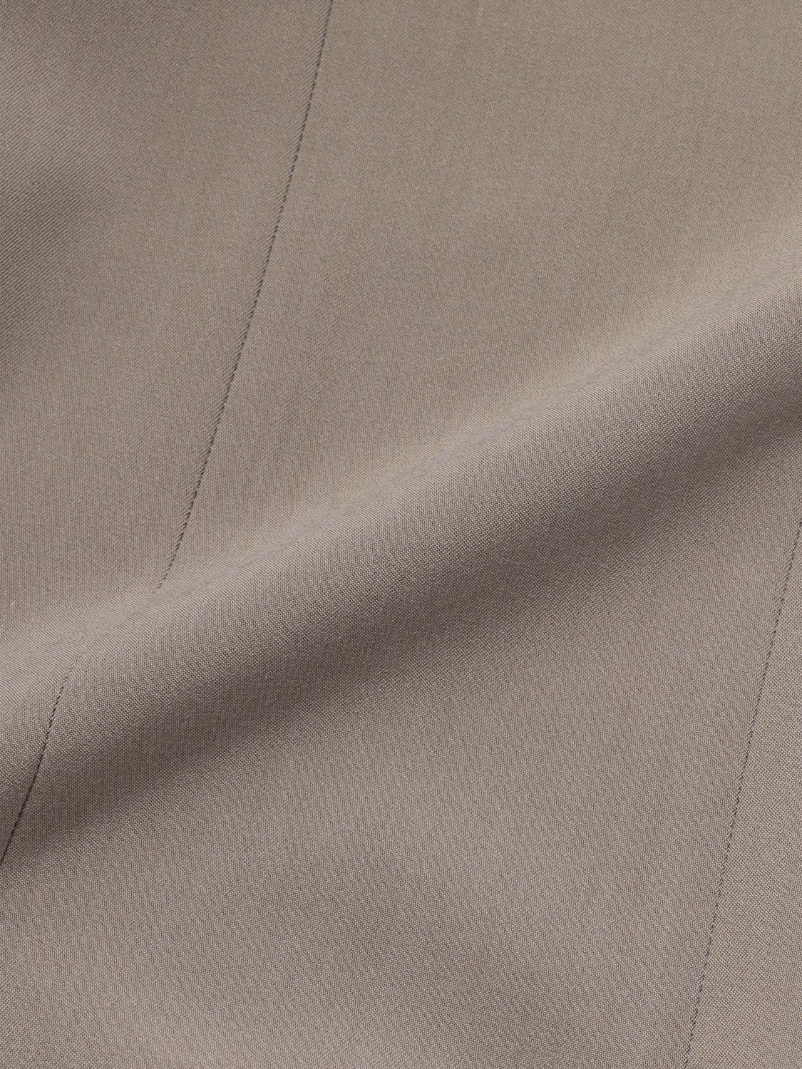 Stitched semi-flared pants