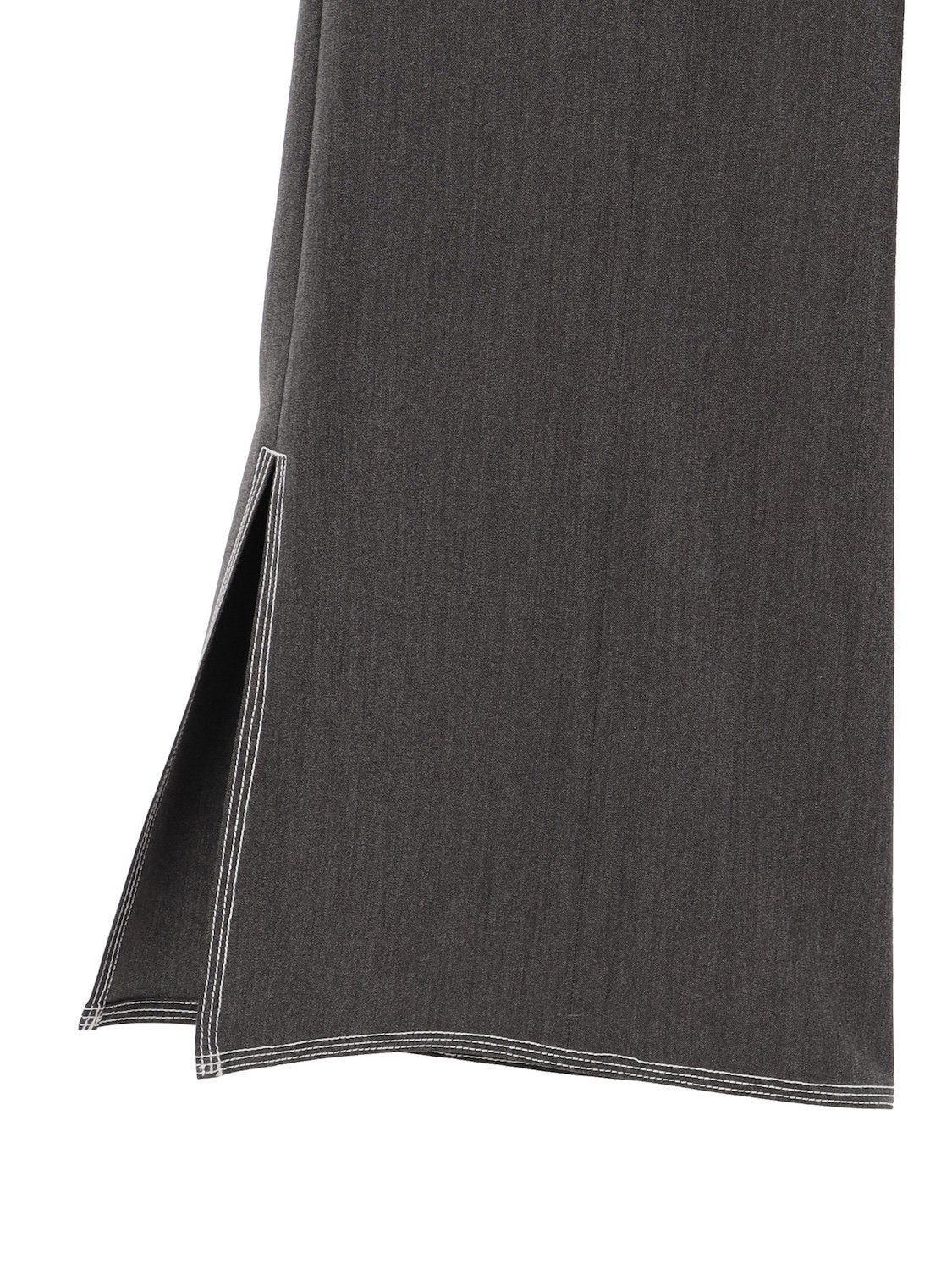 Stitched semi-flared pants