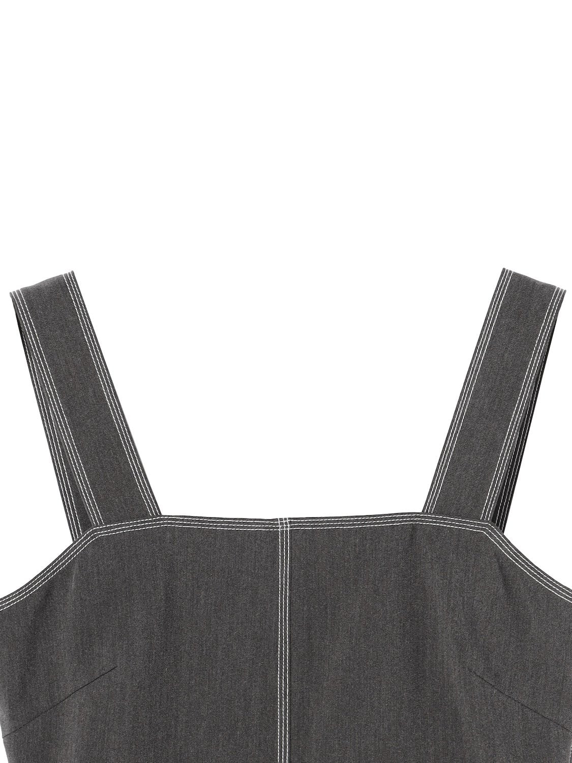 Stitched Back-shirring Bustier